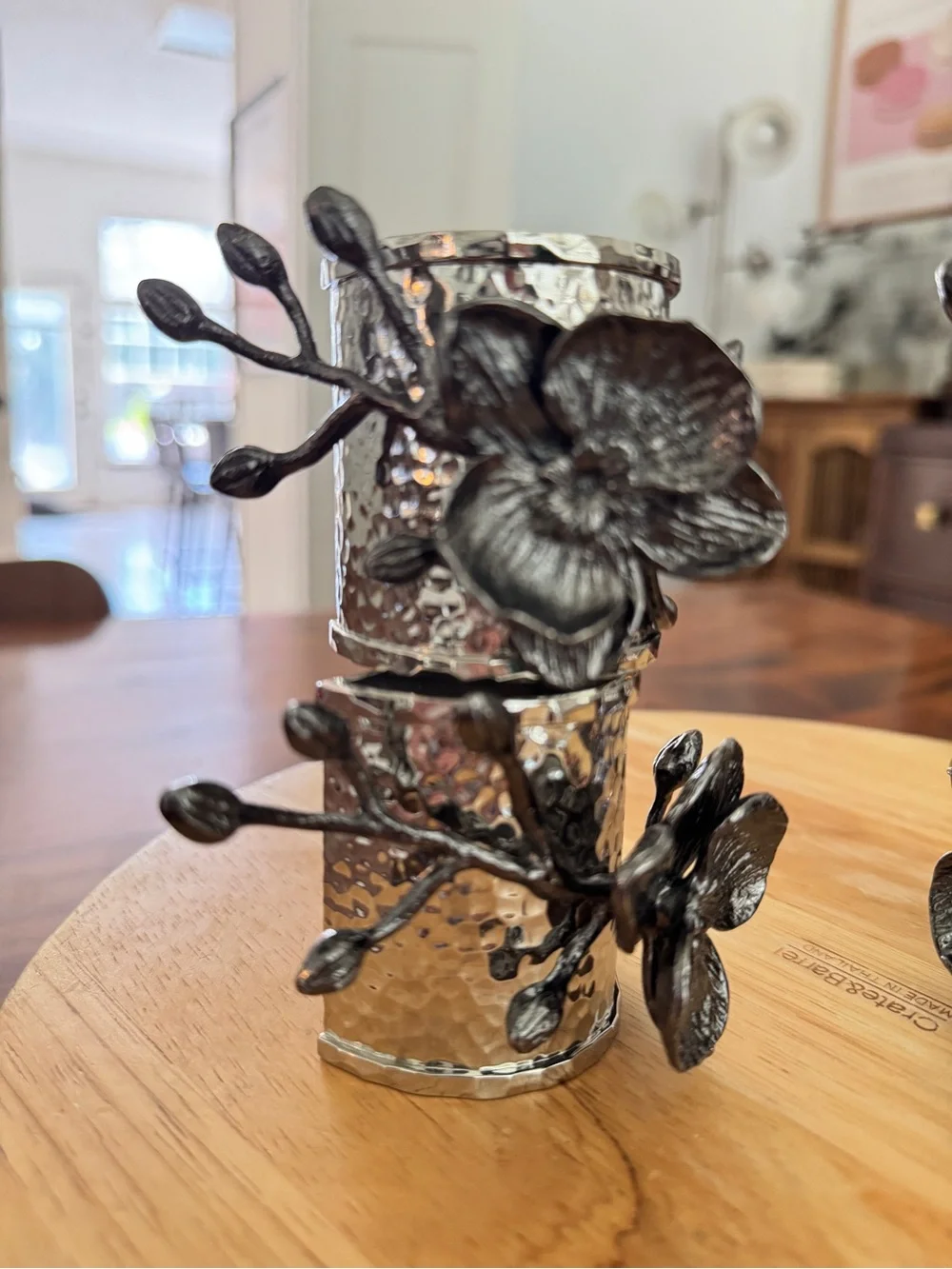 Michael Aram Black Orchid Napkin Ring Set Set of 4